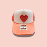 Checkered Hearts | Patch Hat-Women - Accessories - Hats-Sister Shirts-Sister Shirts, Cute & Custom Tees for Mama & Littles in Trussville, Alabama.