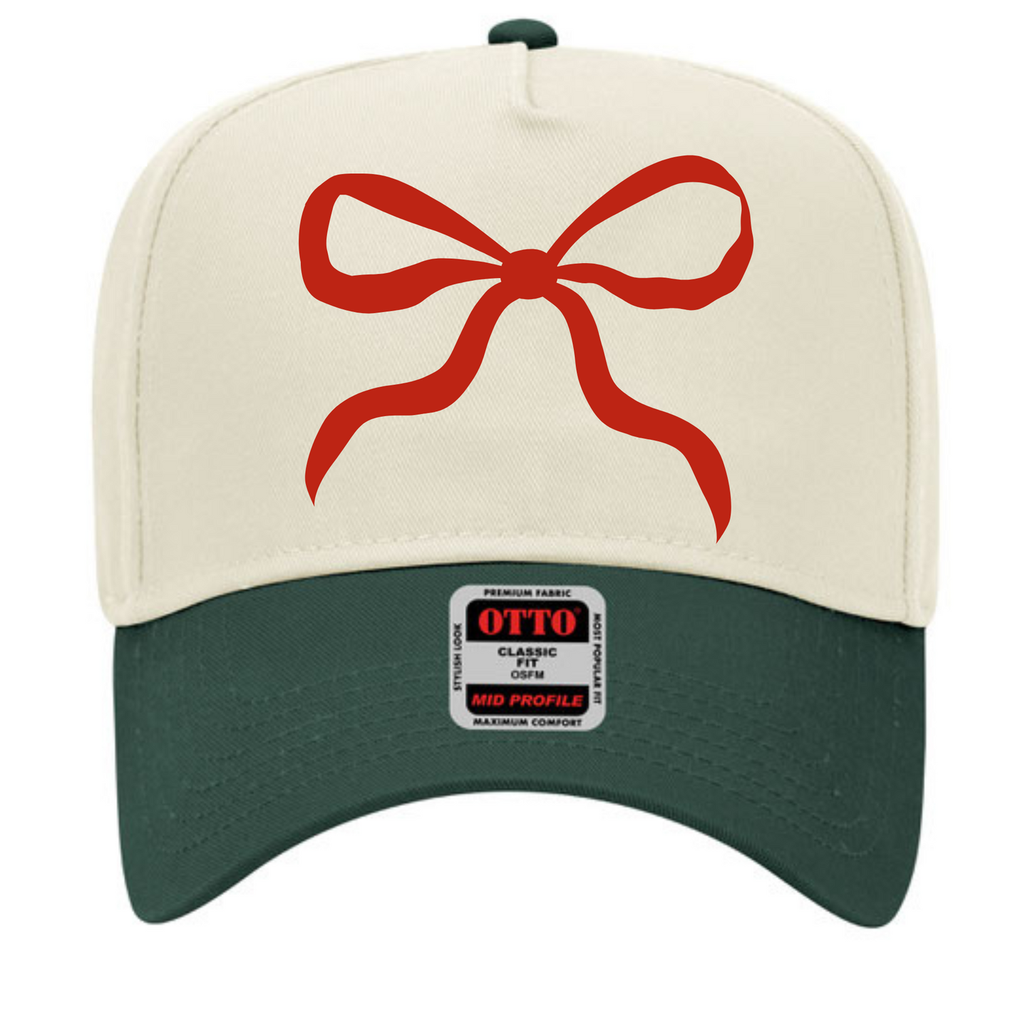 Red Bow Hat-Sister Shirts-Sister Shirts, Cute & Custom Tees for Mama & Littles in Trussville, Alabama.