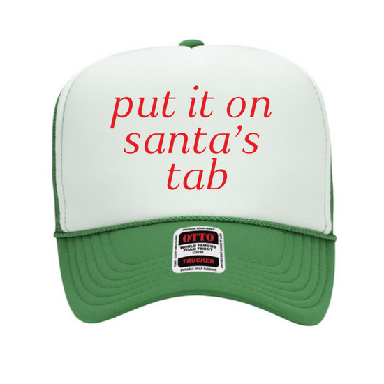 Put It On Santas Tab | Trucker Hat-Sister Shirts-Sister Shirts, Cute & Custom Tees for Mama & Littles in Trussville, Alabama.