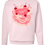Pink Vintage Cake Sweatshirt | Adult Crewneck | RTS-Sister Shirts-Sister Shirts, Cute & Custom Tees for Mama & Littles in Trussville, Alabama.