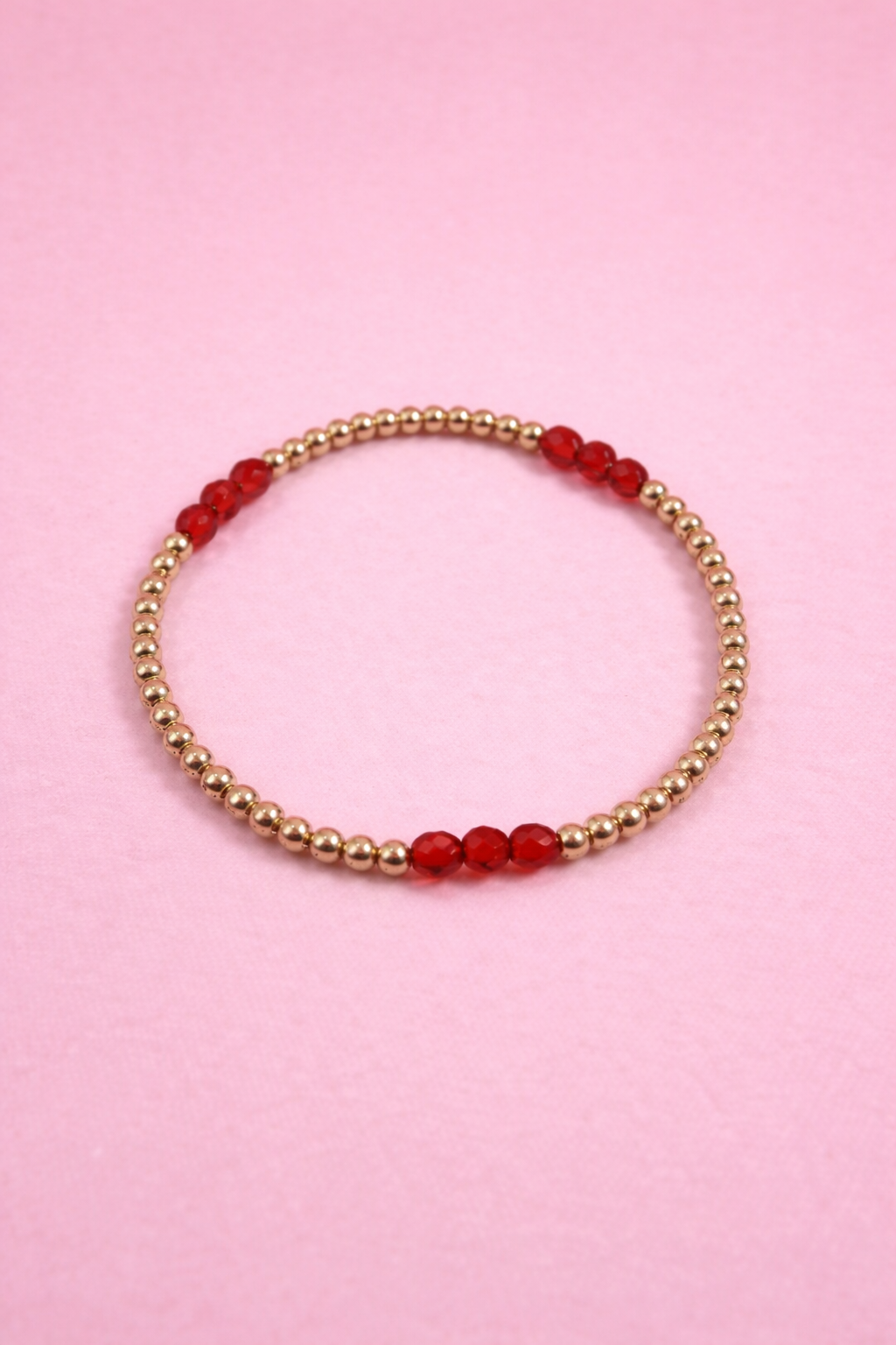 Ruby Red Bracelet l 6.5"-Accessories-Sister Shirts-Sister Shirts, Cute & Custom Tees for Mama & Littles in Trussville, Alabama.