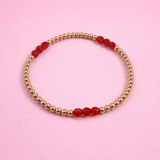 Ruby Red Bracelet l 6.5"-Accessories-Sister Shirts-Sister Shirts, Cute & Custom Tees for Mama & Littles in Trussville, Alabama.