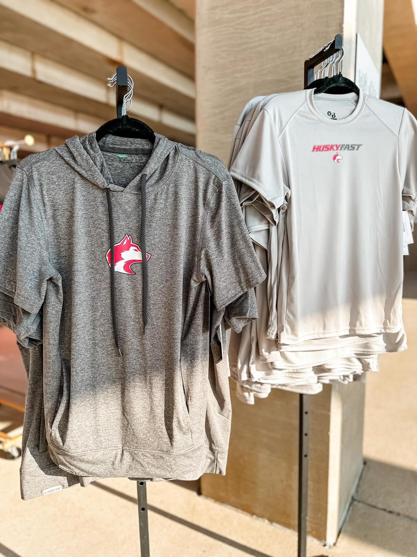 Husky Head Minimal | Adult Short Sleeve Performance Hoodie-Mens - Tops - Tees-Sister Shirts-Sister Shirts, Cute & Custom Tees for Mama & Littles in Trussville, Alabama.