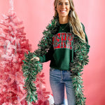 Merry | Plaid Crewneck | RTS-Sister Shirts-Sister Shirts, Cute & Custom Tees for Mama & Littles in Trussville, Alabama.