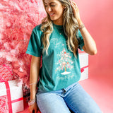 Merry & Bright Tinsel Tree | Adult Tee-Sister Shirts-Sister Shirts, Cute & Custom Tees for Mama & Littles in Trussville, Alabama.