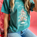 Merry & Bright Tinsel Tree | Adult Tee-Sister Shirts-Sister Shirts, Cute & Custom Tees for Mama & Littles in Trussville, Alabama.