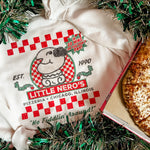 Little Neros Pizza | Adult Crewneck-Sister Shirts-Sister Shirts, Cute & Custom Tees for Mama & Littles in Trussville, Alabama.
