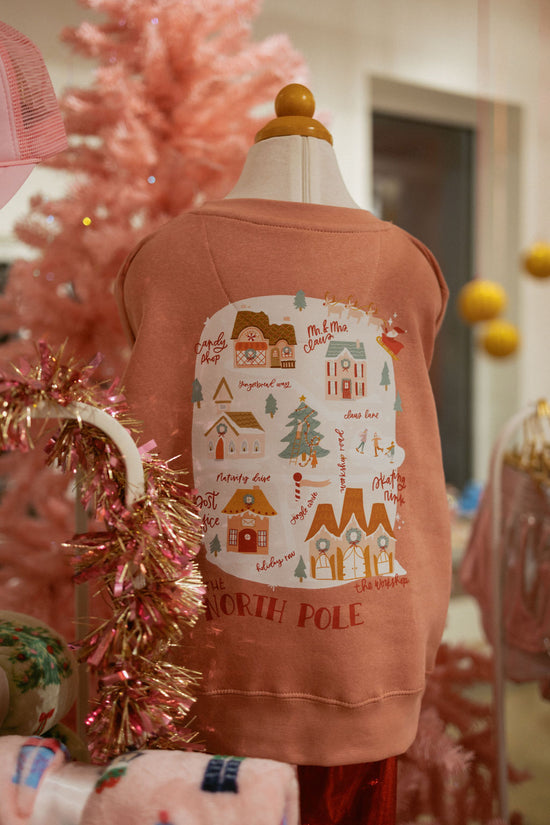 Whimsical North Pole | Youth Crewneck | RTS-Kids Crewneck-Sister Shirts-Sister Shirts, Cute & Custom Tees for Mama & Littles in Trussville, Alabama.