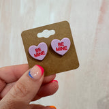 Be Mine Heart | Stud Earrings-Accessories-Sister Shirts-Sister Shirts, Cute & Custom Tees for Mama & Littles in Trussville, Alabama.
