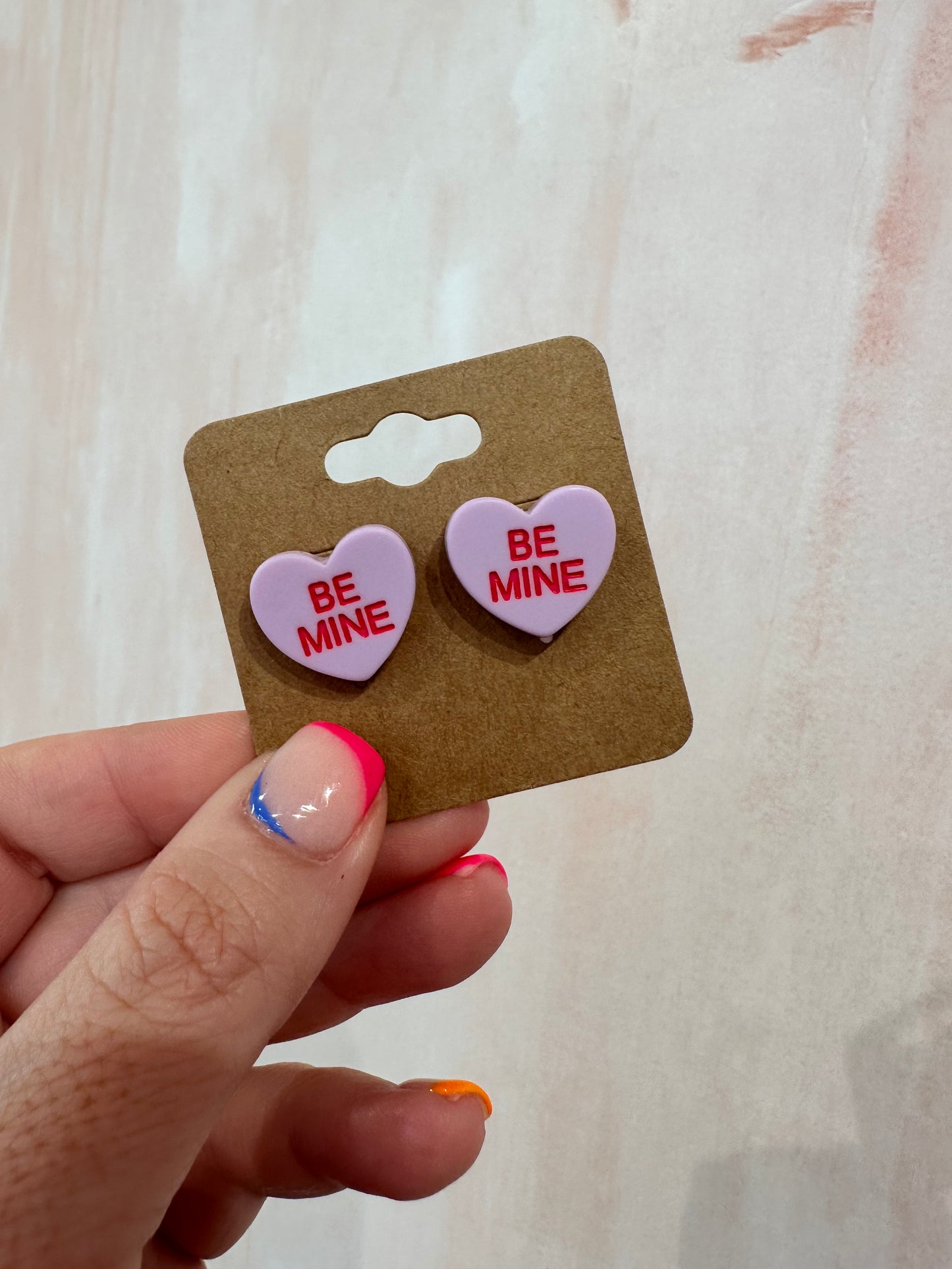 Be Mine Heart | Stud Earrings-Accessories-Sister Shirts-Sister Shirts, Cute & Custom Tees for Mama & Littles in Trussville, Alabama.