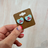 Be Mine Heart | Stud Earrings-Accessories-Sister Shirts-Sister Shirts, Cute & Custom Tees for Mama & Littles in Trussville, Alabama.