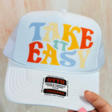 Take It Easy | Adult Trucker Hat-Women - Accessories - Hats-Sister Shirts-Sister Shirts, Cute & Custom Tees for Mama & Littles in Trussville, Alabama.