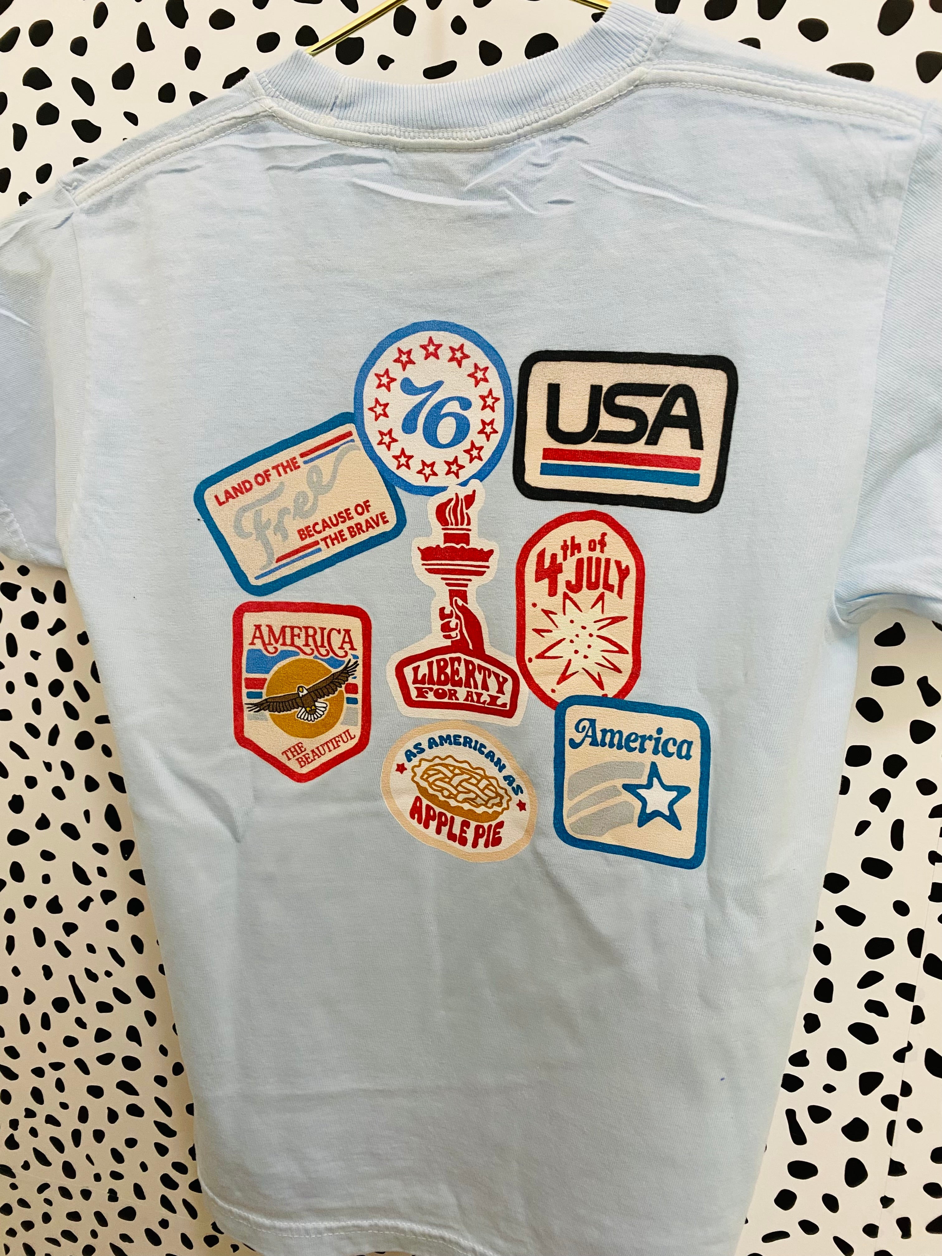 USA Patches l Youth Tee l RTS-Sister Shirts-Sister Shirts, Cute & Custom Tees for Mama & Littles in Trussville, Alabama.