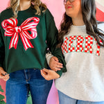 Checkered Merry | Adult Crewneck-Women - Tops - Crewnecks-Sister Shirts-Sister Shirts, Cute & Custom Tees for Mama & Littles in Trussville, Alabama.