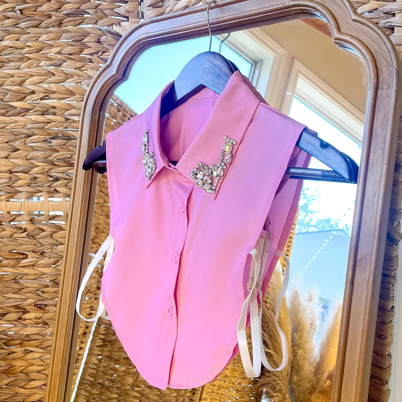 Polished Pink Layering Collar-Women - Accessories-Sister Shirts-Sister Shirts, Cute & Custom Tees for Mama & Littles in Trussville, Alabama.