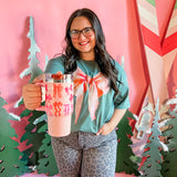 Watercolor Bow | Relaxed Crew Tee-Womens - Tops - Tees-Sister Shirts-Sister Shirts, Cute & Custom Tees for Mama & Littles in Trussville, Alabama.