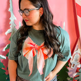 Watercolor Bow | Relaxed Crew Tee-Womens - Tops - Tees-Sister Shirts-Sister Shirts, Cute & Custom Tees for Mama & Littles in Trussville, Alabama.