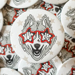 Huskies Glasses Game Day Button-Accessories-Sister Shirts-Sister Shirts, Cute & Custom Tees for Mama & Littles in Trussville, Alabama.