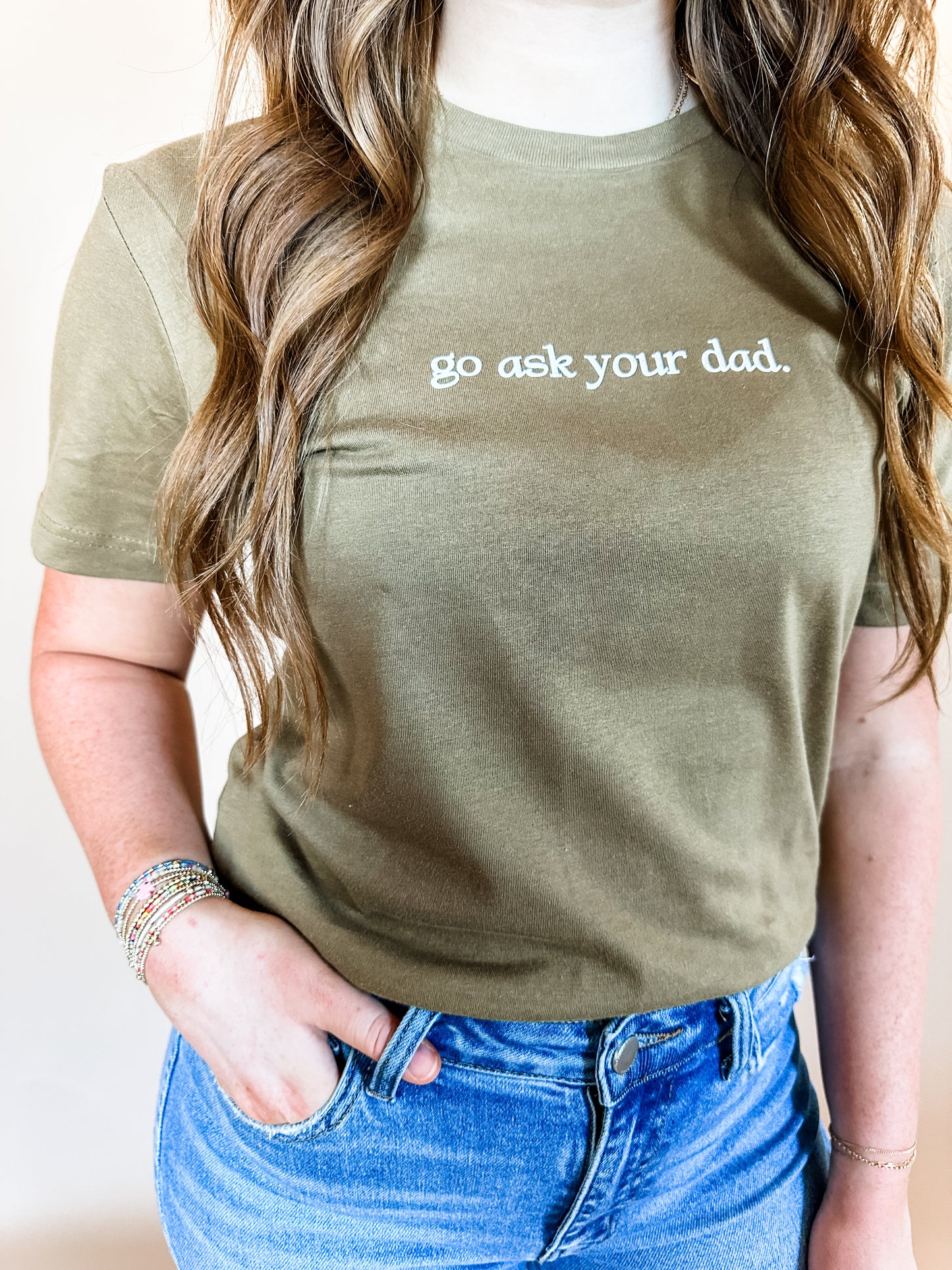Go Ask Your Dad | Adult Tee-Adult Tee-Sister Shirts-Sister Shirts, Cute & Custom Tees for Mama & Littles in Trussville, Alabama.
