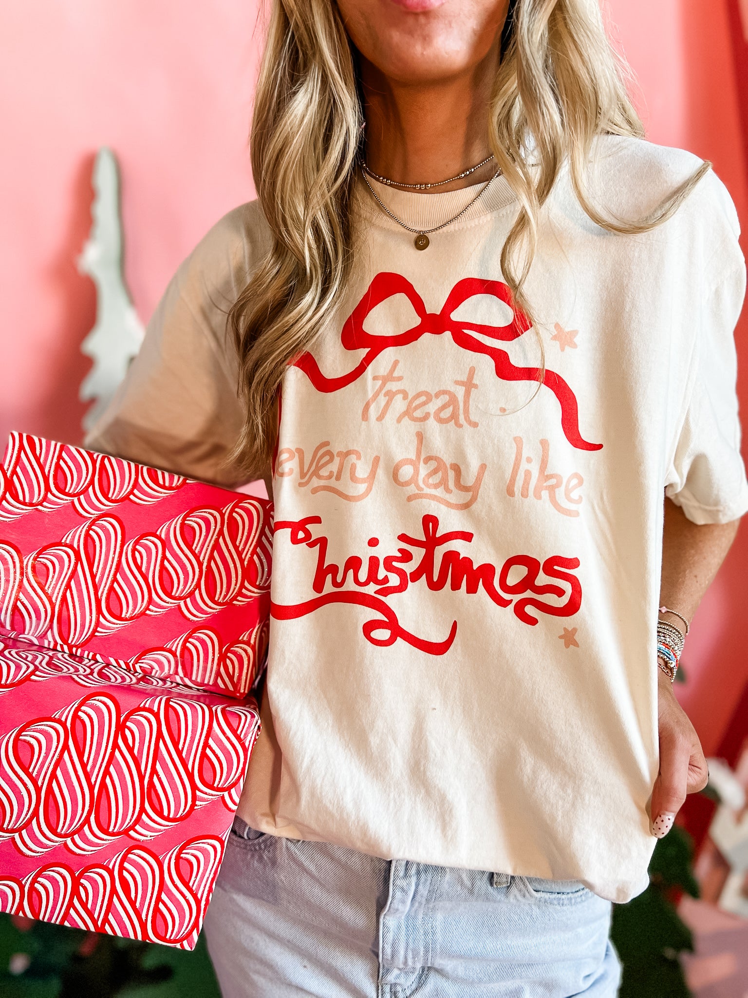 Treat Everyday Like Christmas | Adult Tee-Sister Shirts-Sister Shirts, Cute & Custom Tees for Mama & Littles in Trussville, Alabama.