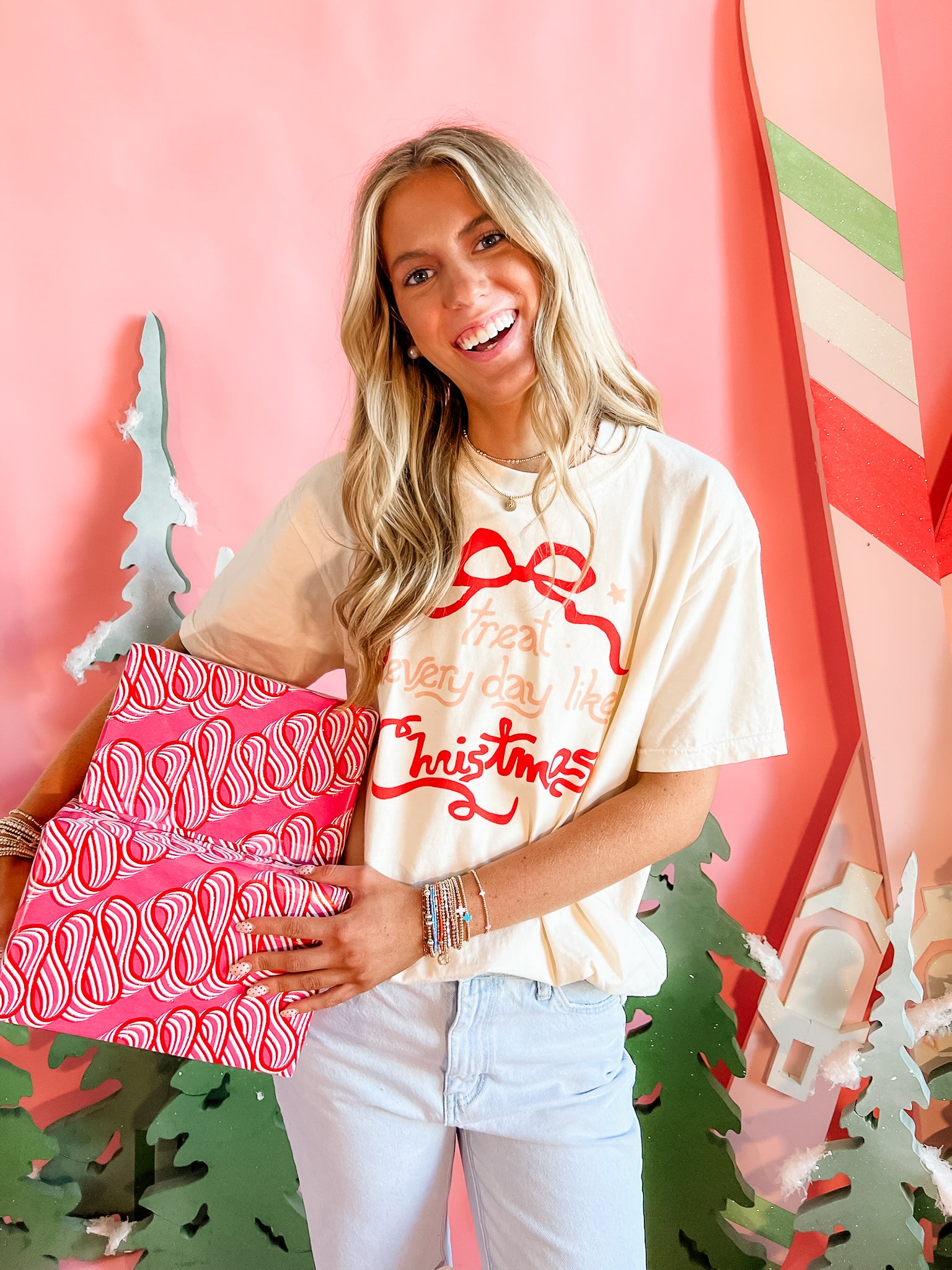 Treat Everyday Like Christmas | Adult Tee-Sister Shirts-Sister Shirts, Cute & Custom Tees for Mama & Littles in Trussville, Alabama.