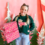 Christmas Dachshund | Youth Crewneck-Sister Shirts-Sister Shirts, Cute & Custom Tees for Mama & Littles in Trussville, Alabama.