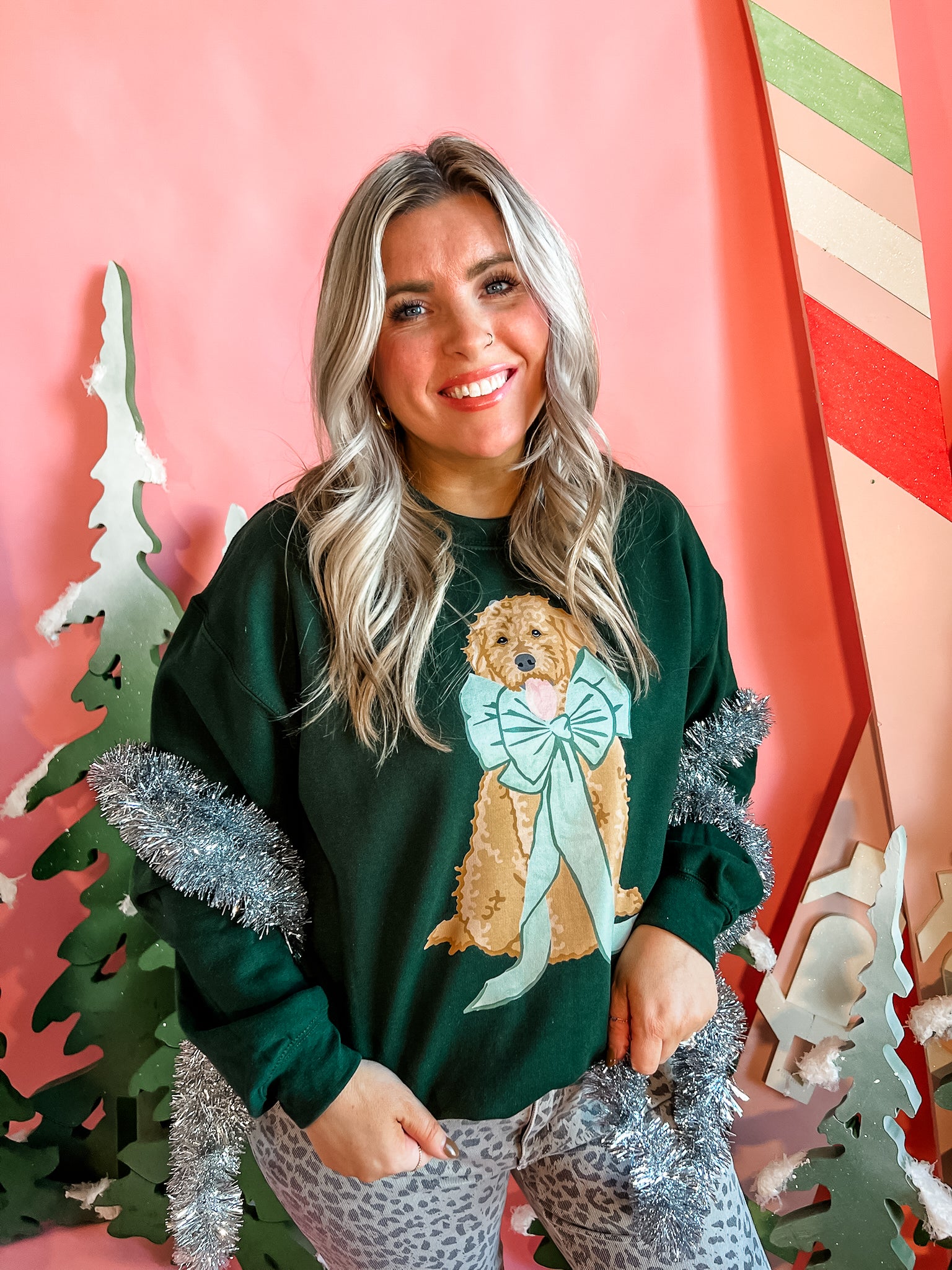 Christmas Doodle | Adult Crewneck-Adult Crewneck-Sister Shirts-Sister Shirts, Cute & Custom Tees for Mama & Littles in Trussville, Alabama.