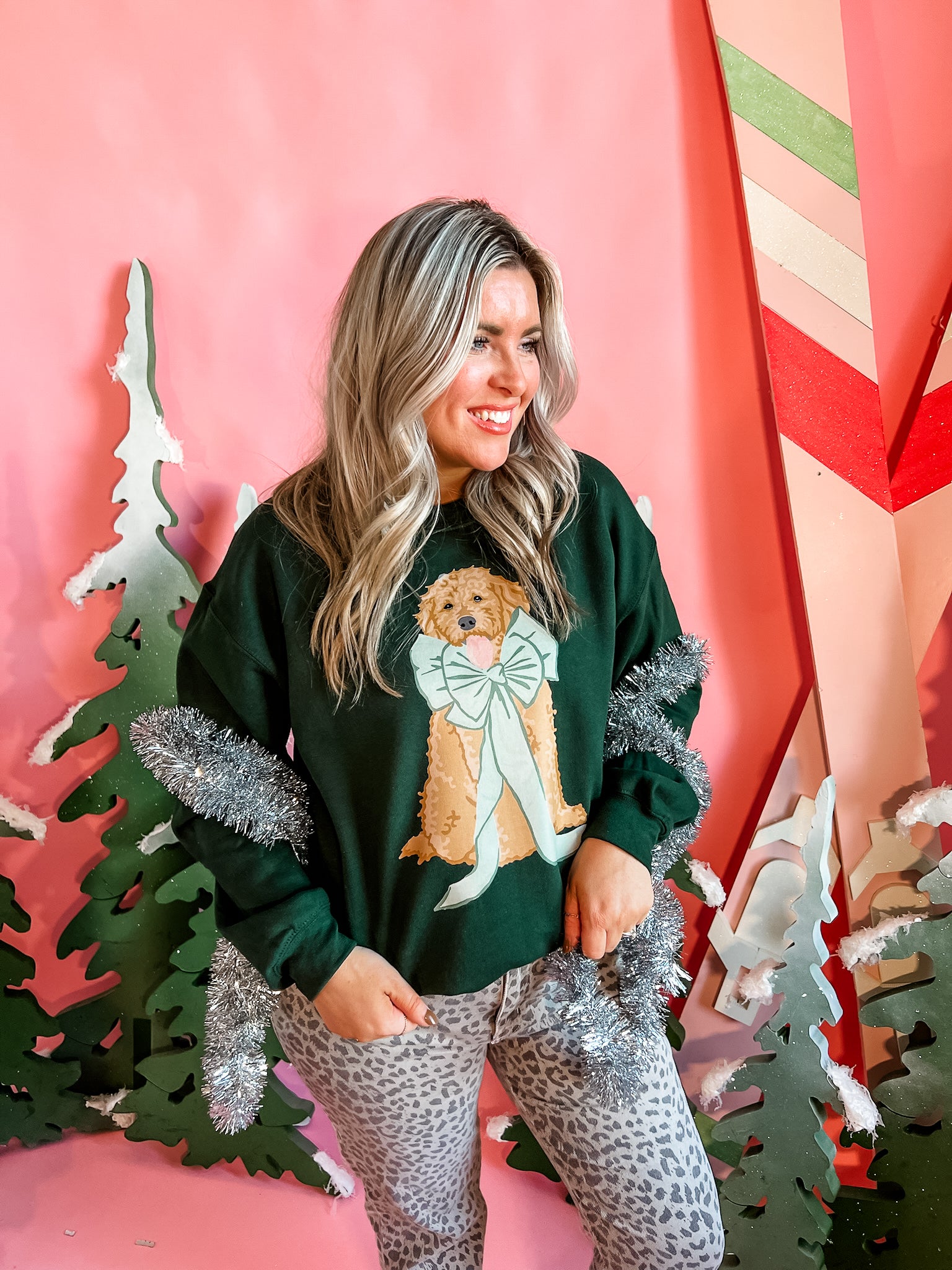 Christmas Doodle | Adult Crewneck-Adult Crewneck-Sister Shirts-Sister Shirts, Cute & Custom Tees for Mama & Littles in Trussville, Alabama.