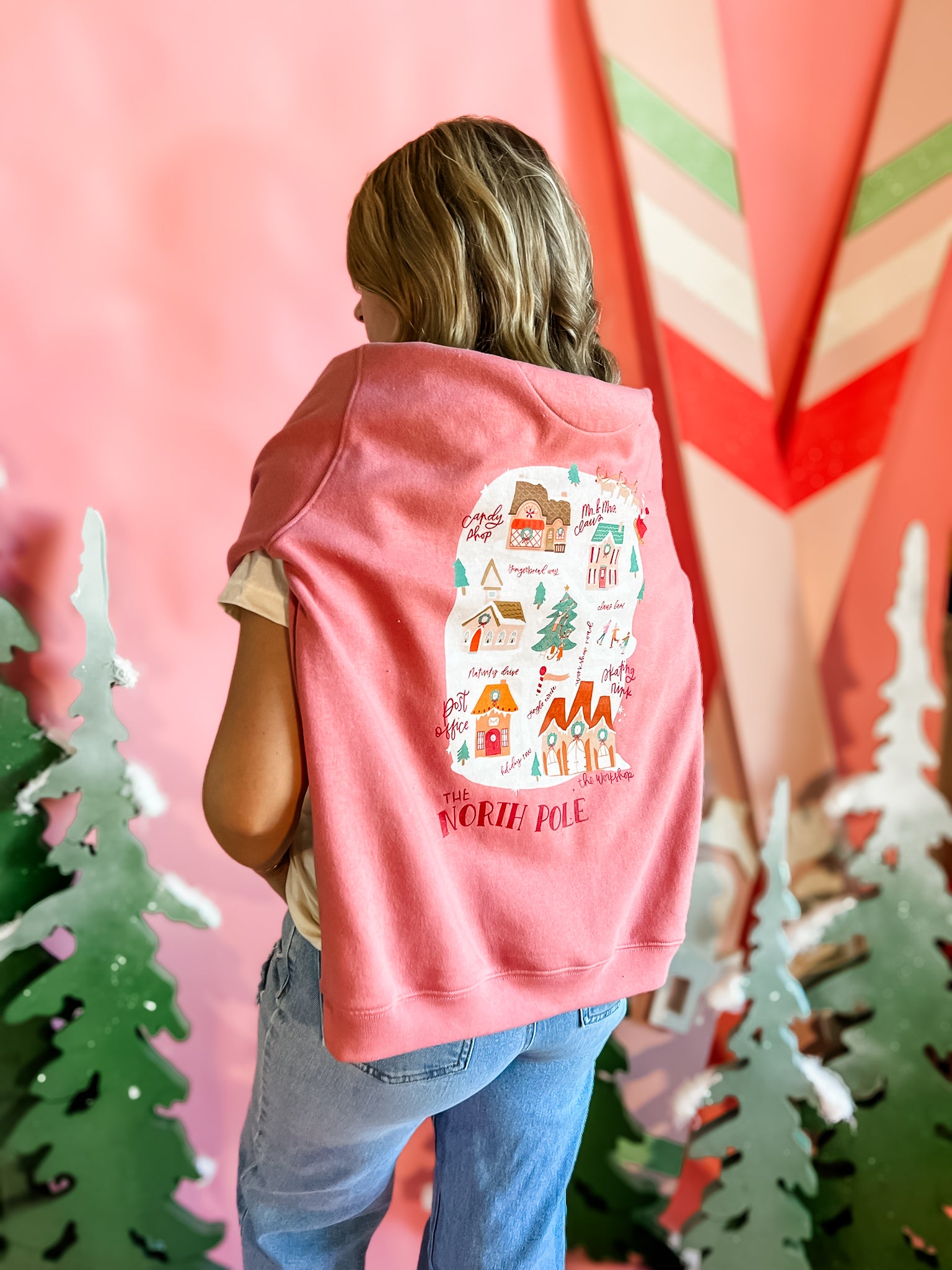 Whimsical North Pole | Adult Crewneck-Adult Crewneck-Sister Shirts-Sister Shirts, Cute & Custom Tees for Mama & Littles in Trussville, Alabama.