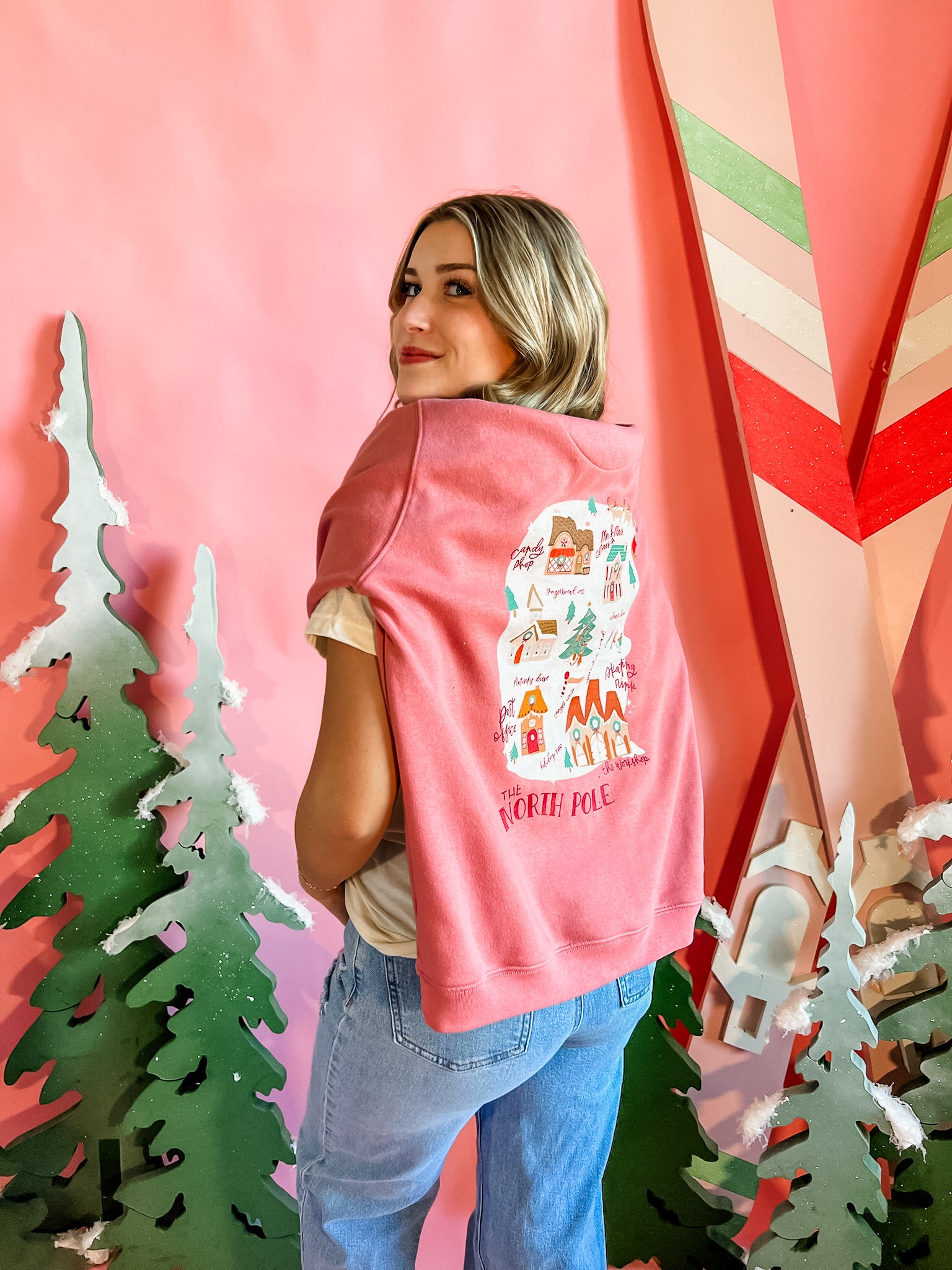 Whimsical North Pole | Adult Crewneck-Adult Crewneck-Sister Shirts-Sister Shirts, Cute & Custom Tees for Mama & Littles in Trussville, Alabama.