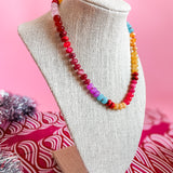 Gemstone Necklace | Natural Agate-Women - Jewelry - Necklaces-zenana-Sister Shirts, Cute & Custom Tees for Mama & Littles in Trussville, Alabama.