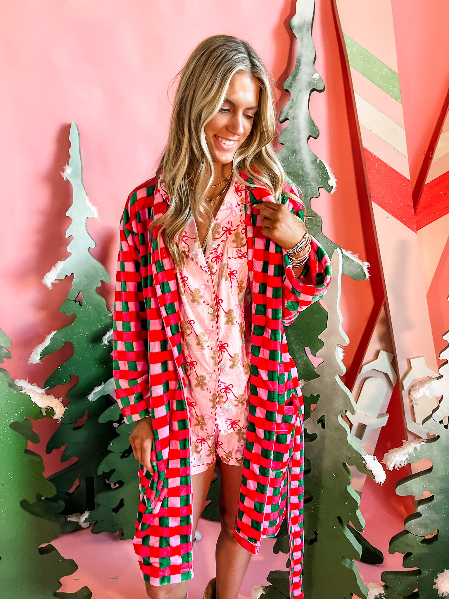 Plaid Perfection Robe-Women - Robes-Shiraleah-Sister Shirts, Cute & Custom Tees for Mama & Littles in Trussville, Alabama.