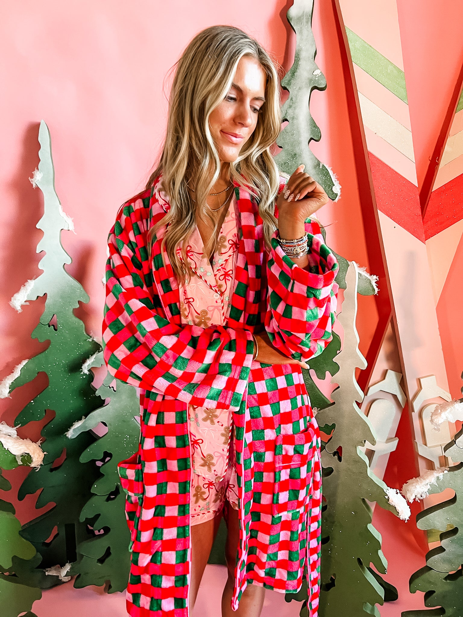 Plaid Perfection Robe-Women - Robes-Shiraleah-Sister Shirts, Cute & Custom Tees for Mama & Littles in Trussville, Alabama.