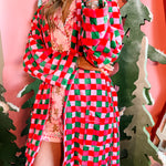 Plaid Perfection Robe-Women - Robes-Shiraleah-Sister Shirts, Cute & Custom Tees for Mama & Littles in Trussville, Alabama.