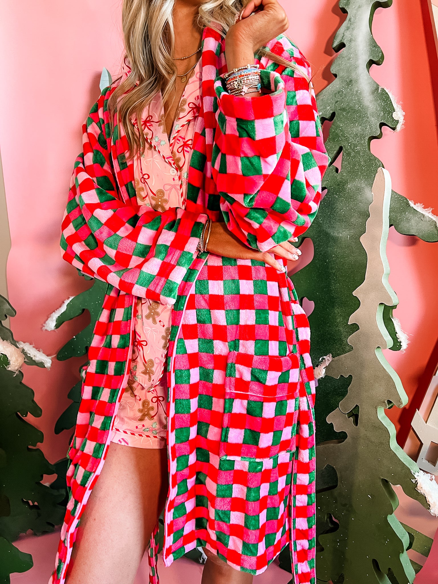 Plaid Perfection Robe-Women - Robes-Shiraleah-Sister Shirts, Cute & Custom Tees for Mama & Littles in Trussville, Alabama.