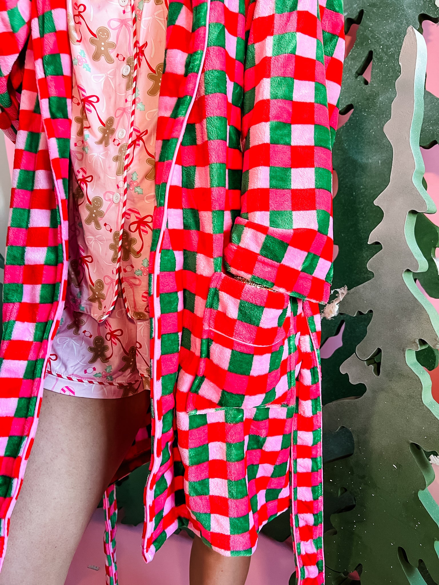 Plaid Perfection Robe-Women - Robes-Shiraleah-Sister Shirts, Cute & Custom Tees for Mama & Littles in Trussville, Alabama.