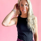 Ribbed Scoop Neck Tank | Black-Womens -Tops - Tanks-zenana-Sister Shirts, Cute & Custom Tees for Mama & Littles in Trussville, Alabama.