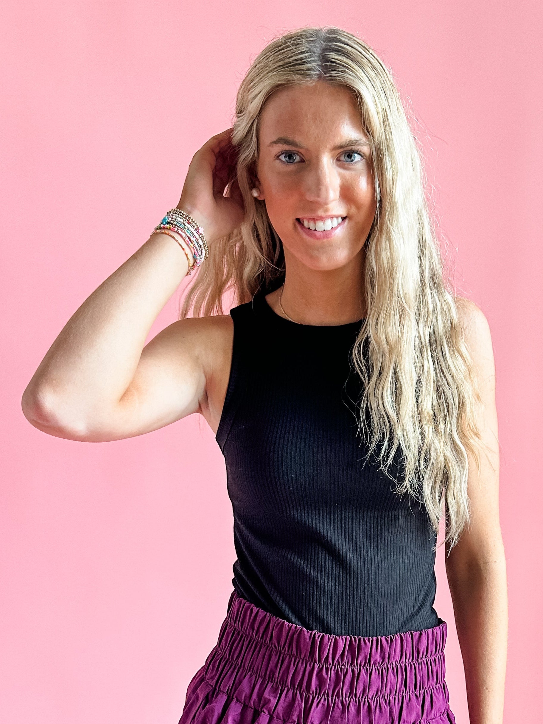 Ribbed Scoop Neck Tank | Black-Womens -Tops - Tanks-zenana-Sister Shirts, Cute & Custom Tees for Mama & Littles in Trussville, Alabama.