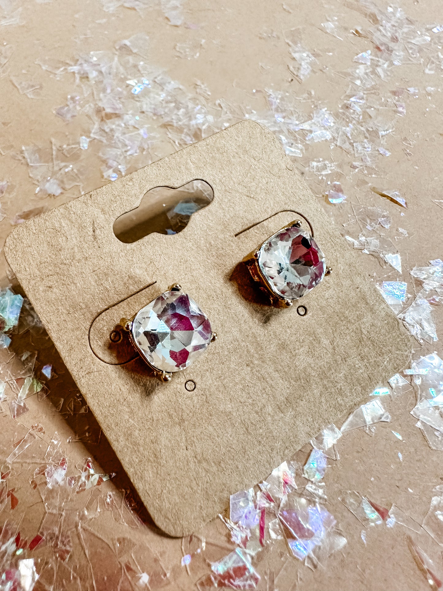 Druzy Stud Earrings-Jewelry-crystal avenue-Sister Shirts, Cute & Custom Tees for Mama & Littles in Trussville, Alabama.