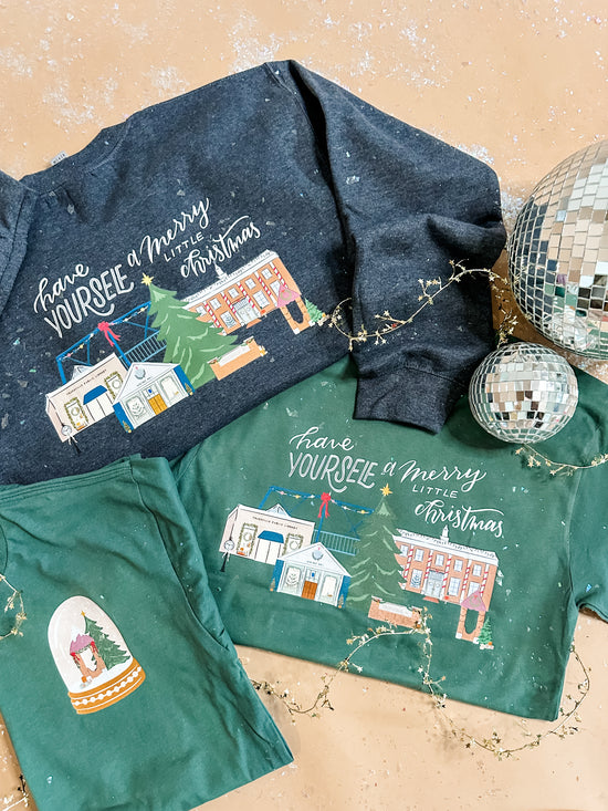 Small Town Christmas | Kids Crewneck-Kids Crewneck-Sister Shirts-Sister Shirts, Cute & Custom Tees for Mama & Littles in Trussville, Alabama.