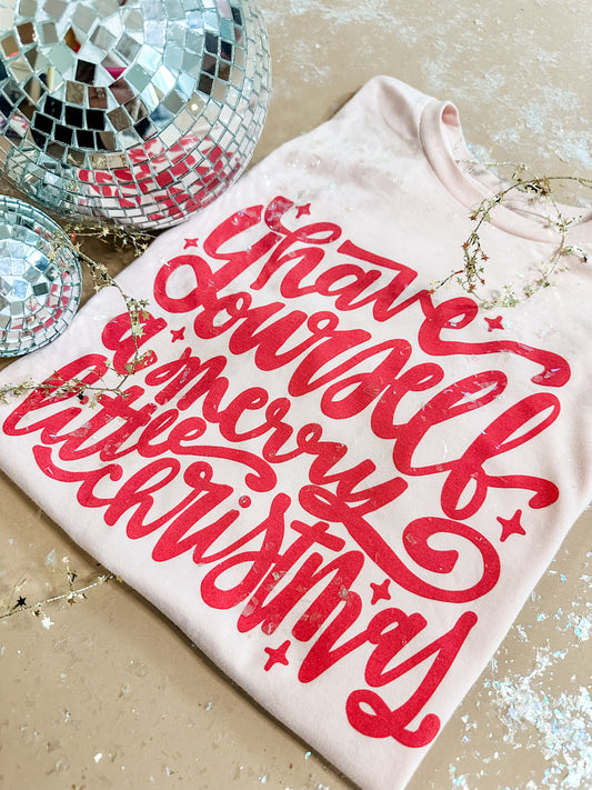 Merry Little Christmas | Youth Tee-Sister Shirts-Sister Shirts, Cute & Custom Tees for Mama & Littles in Trussville, Alabama.
