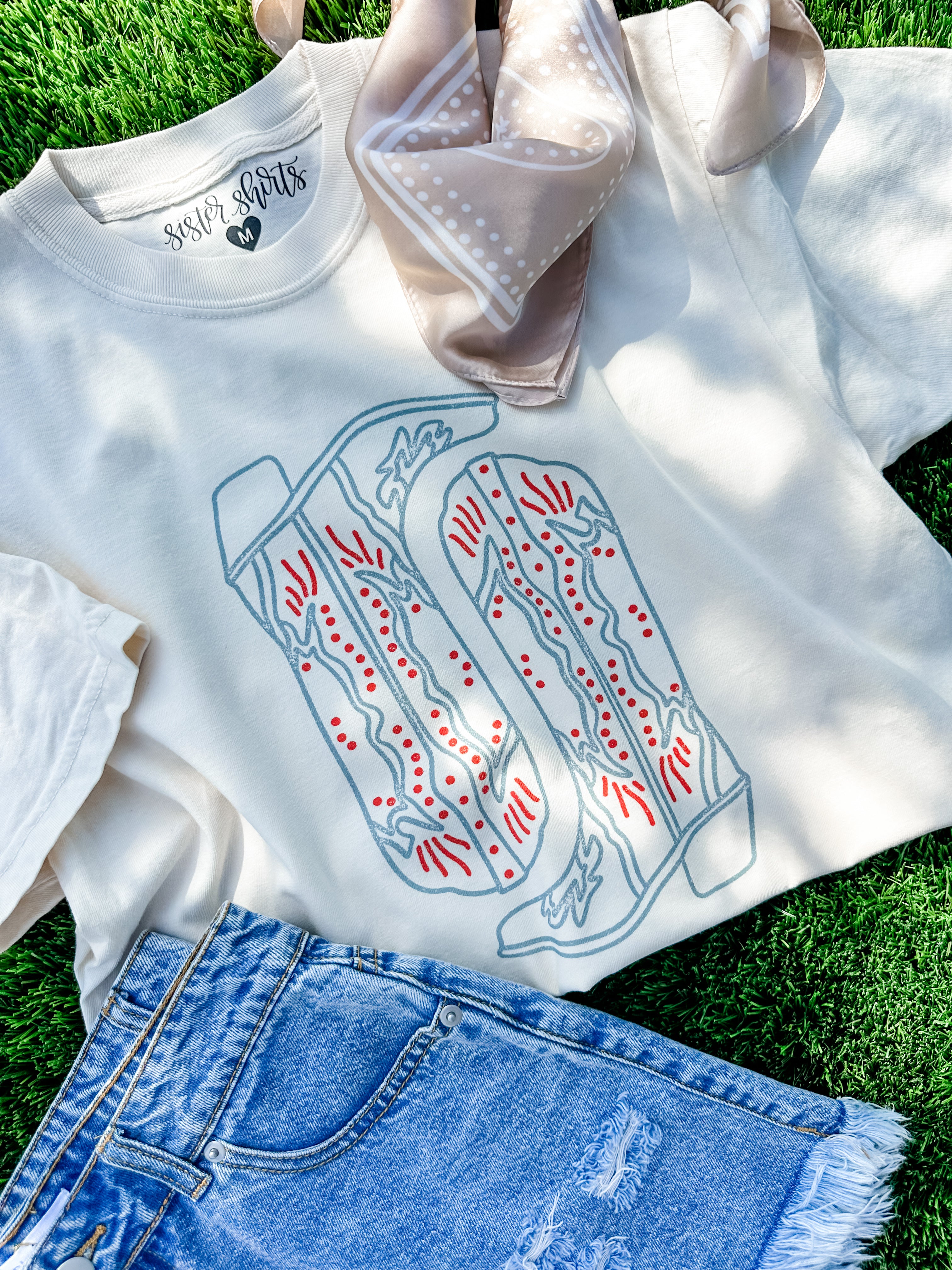 Patriotic Boots | Adult Tee-Adult Tee-Sister Shirts-Sister Shirts, Cute & Custom Tees for Mama & Littles in Trussville, Alabama.