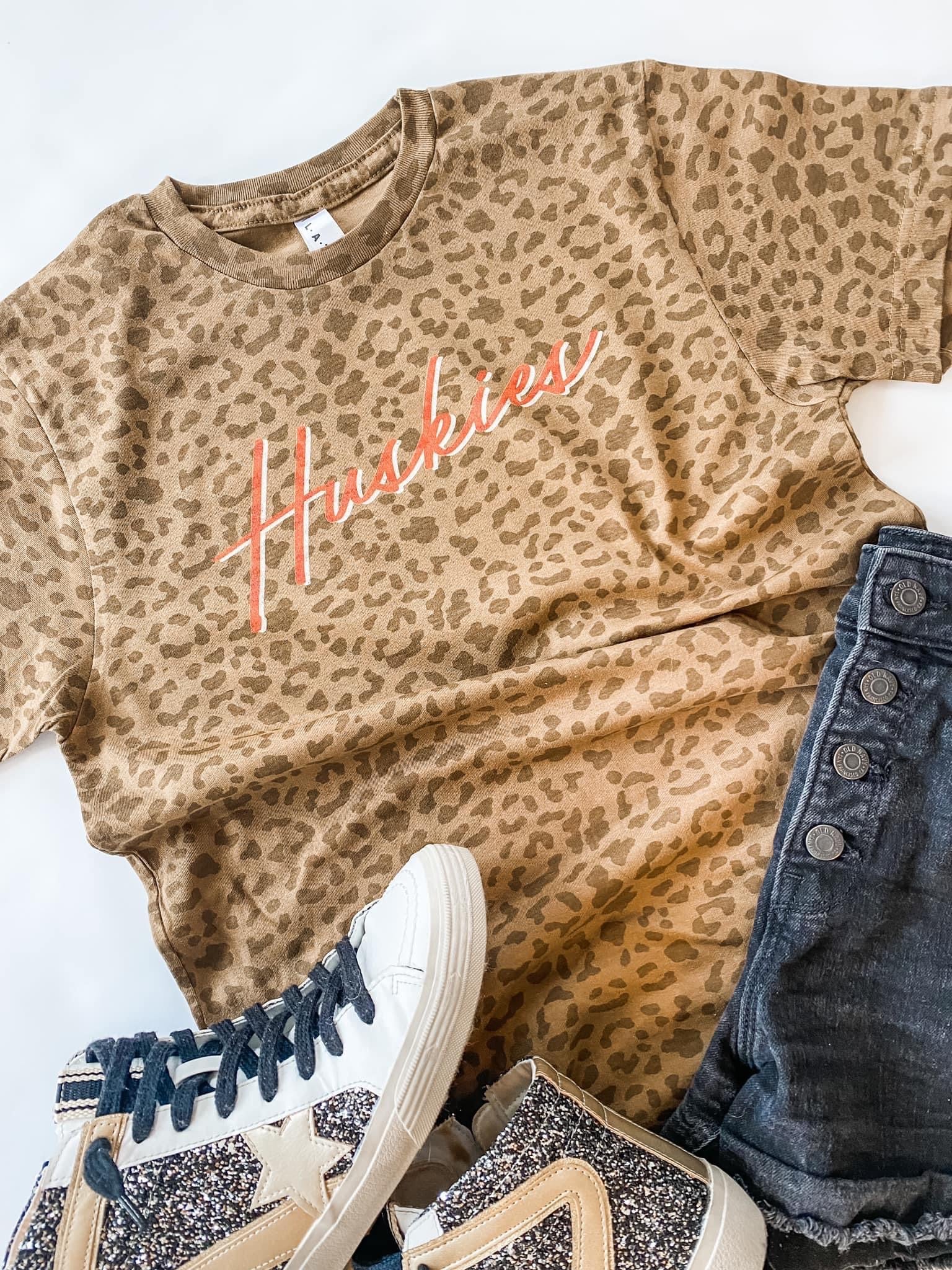 Cheetah Bayshore Huskies | Kids Tee-Kids Tees-Sister Shirts-Sister Shirts, Cute & Custom Tees for Mama & Littles in Trussville, Alabama.