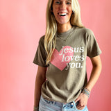 Jesus Loves You | Adult Tee-Womens - Tops - Tees-Sister Shirts-Sister Shirts, Cute & Custom Tees for Mama & Littles in Trussville, Alabama.