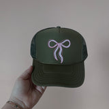 Oversized Bow | Adult Trucker Hat-Women - Accessories - Hats-Sister Shirts-Sister Shirts, Cute & Custom Tees for Mama & Littles in Trussville, Alabama.