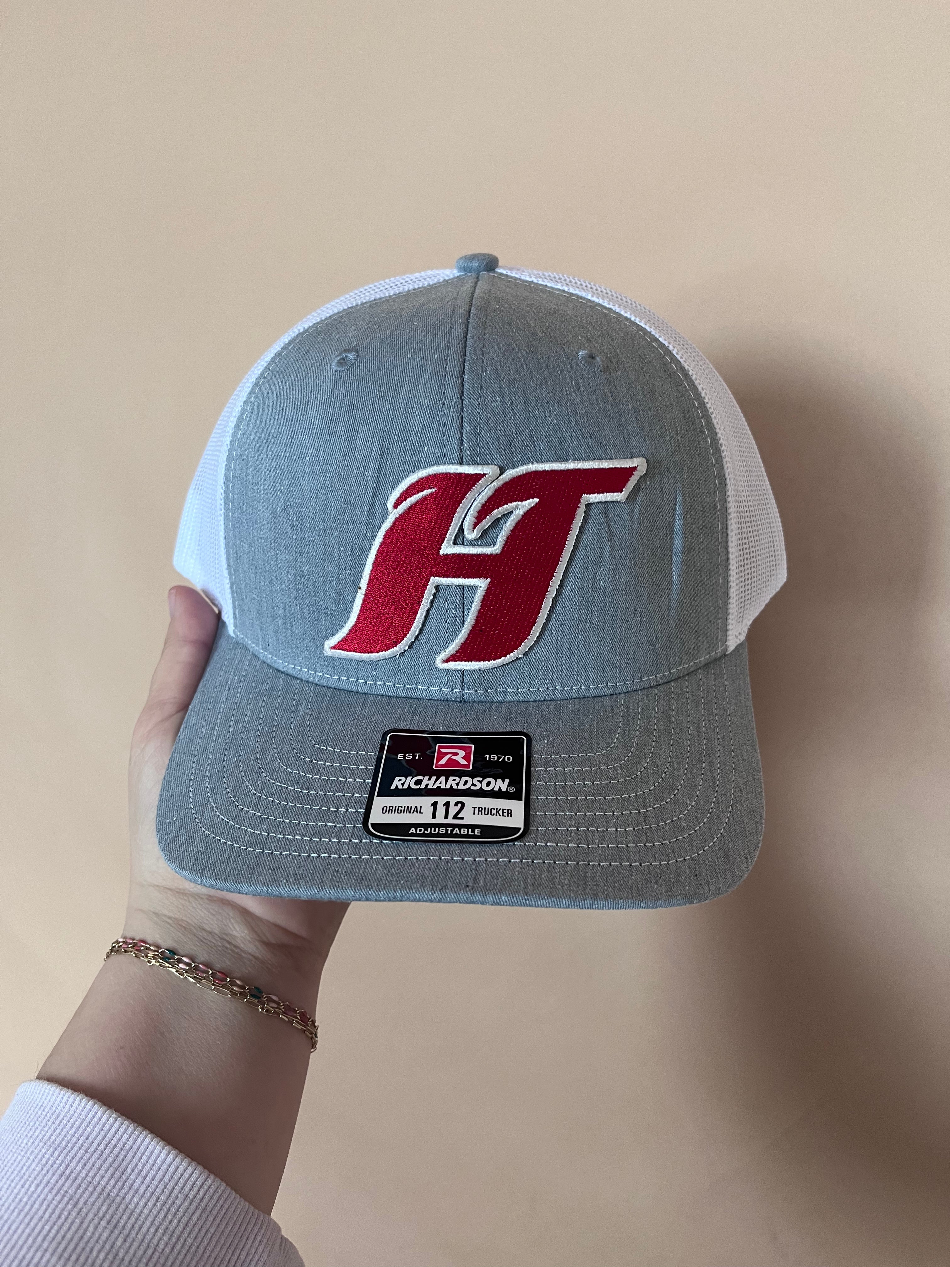 HT Swoosh Embroidered Patch | Richardson 112 Hat | Heather Grey-Men - Accessories - Hats-Richardson-Sister Shirts, Cute & Custom Tees for Mama & Littles in Trussville, Alabama.
