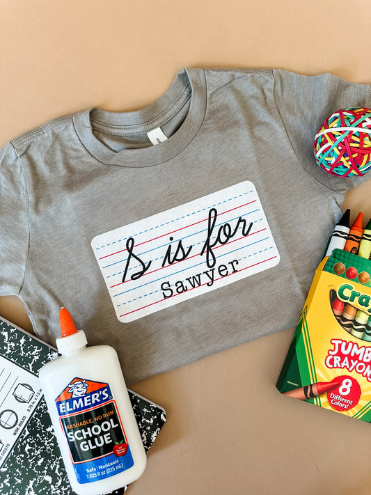 Name Paper | Kids Tee-Kids Tees-Sister Shirts-Sister Shirts, Cute & Custom Tees for Mama & Littles in Trussville, Alabama.