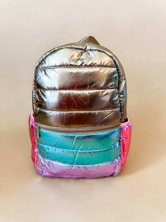 Icy Color Block Puffer Backpack-Iscream-Sister Shirts, Cute & Custom Tees for Mama & Littles in Trussville, Alabama.