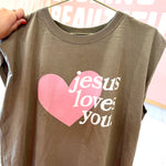 Jesus Loves You l Adult Tank l RTS-Sister Shirts-Sister Shirts, Cute & Custom Tees for Mama & Littles in Trussville, Alabama.
