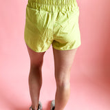 Elastic Waist Active Wear Shorts | Lime-women - bottoms - shorts-Very J-Sister Shirts, Cute & Custom Tees for Mama & Littles in Trussville, Alabama.